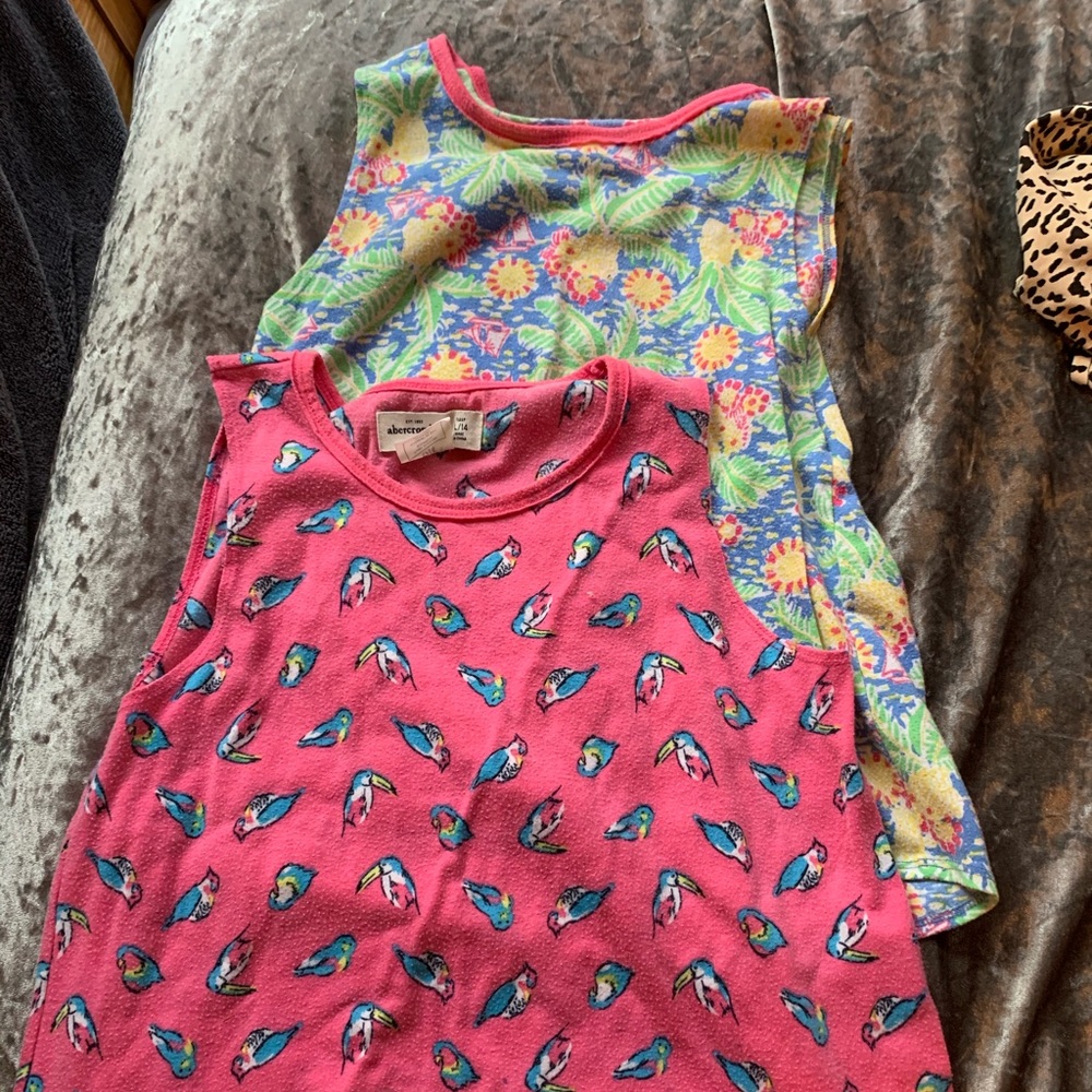 abercrombie kids sleep shirt set - girls size 14